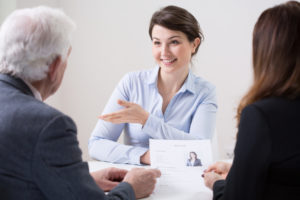 Woman Interviewing for Job